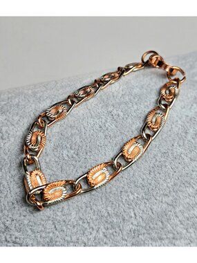7.75" Vintage Copper Bracelet Bohemian Southwest MCM